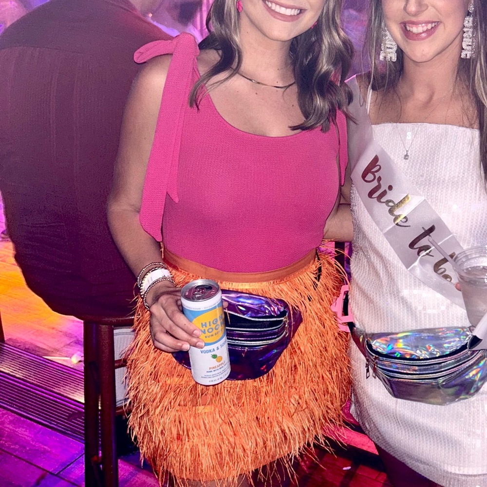 Queen of Sparkles feather skirt